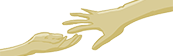 Extended hands for women logo