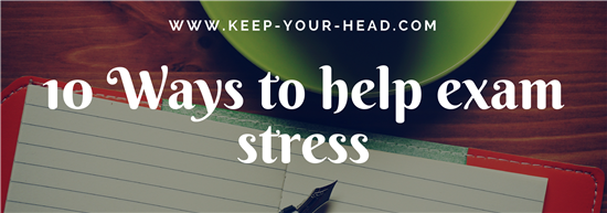 Exam stress blog post banner