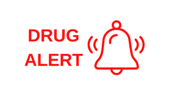 Red Drug Alert With Bell